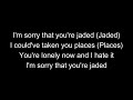 Miley Cyrus - Jaded (demo) Lyrics