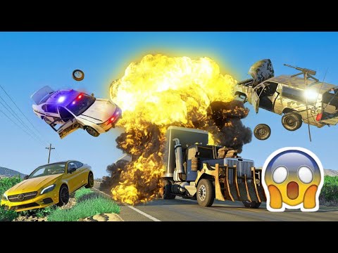 BRUTAL BREAKOUT - Extreme BeamNG.Drive Police Chase | BeamNG Drive crossing Bridge