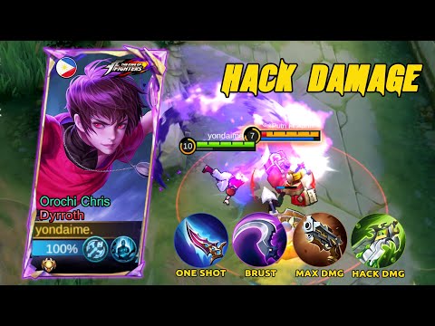 HACK DAMAGE🔥BEST ONESHOT BUILD DYRROTH 2024 | MLBB