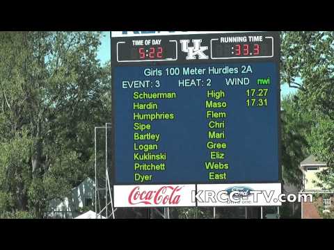 2A Girls 100m Hurdles(complete race)