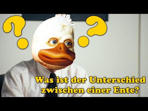 Postal: "Was ist der Unterschied zwischen einer Ente?"