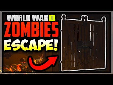 WW2 Zombies "Groesten Haus" Easter Egg Ending - Escape The Map? (Call of Duty WW2 Zombies Easter Egg