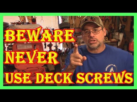 VORSICHT: NIEMALS TERRASSENSCHRAUBEN VERWENDEN - TERRASSENSCHRAUBEN VS. NÄGEL - TEIL ZWEI DER BES...