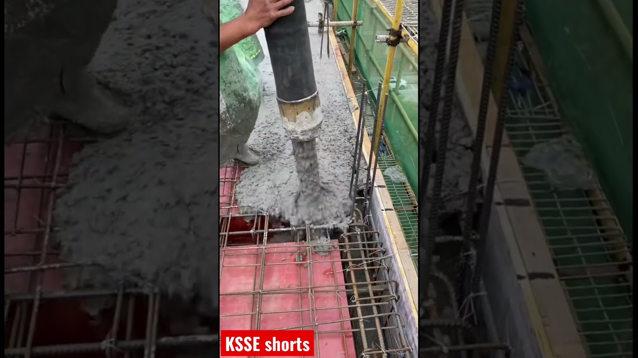 Slabs concrete pouring technique of a residential building #construction #innovation #subscribe