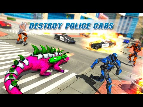 Real Robot Crocodile Simulator- Robot transform Games #Part-03 Android Gameplay FHD.