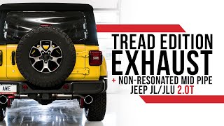 AWE Tread Edition Axleback Exhaust + Non-Resonated Mid Pipe for the Jeep JL/JLU Wrangler 2.0T