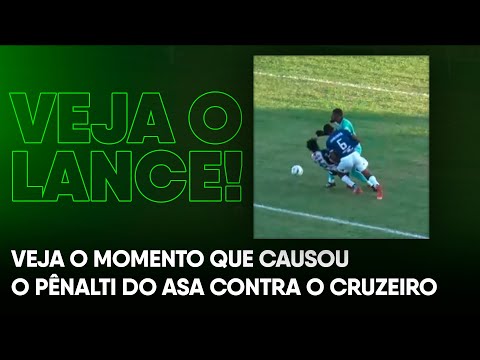 Veja o momento que causou o pênalti do ASA contra o Cruzeiro-AL pelo Campeonato Alagoano