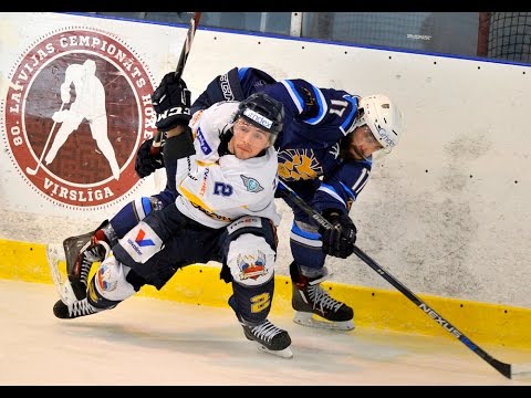 Kurbads vs HS Rīga (11-2 hockey highlights) 12.03.2016