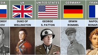 Greatest General of Each Country