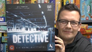 Detective (Pegasus Spiele) - ab 16 Jahre - spoilerfrei - Nominiert zum Kennerspiel des Jahres 2019