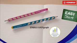 Grafitová tužka STABILO EASYgraph, tvrdost HB (číslo 2), pro praváky - zelená