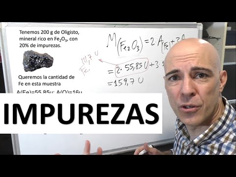 PROBLEMA DE QUÍMICA. ESTEQUIOMETRÍA. MUESTRAS CON IMPUREZAS