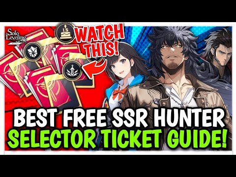 2 FREE SSR HUNTER SELECTOR TICKET GUIDE! DO NOT WASTE (BEST VALUE) - Solo Leveling: Arise
