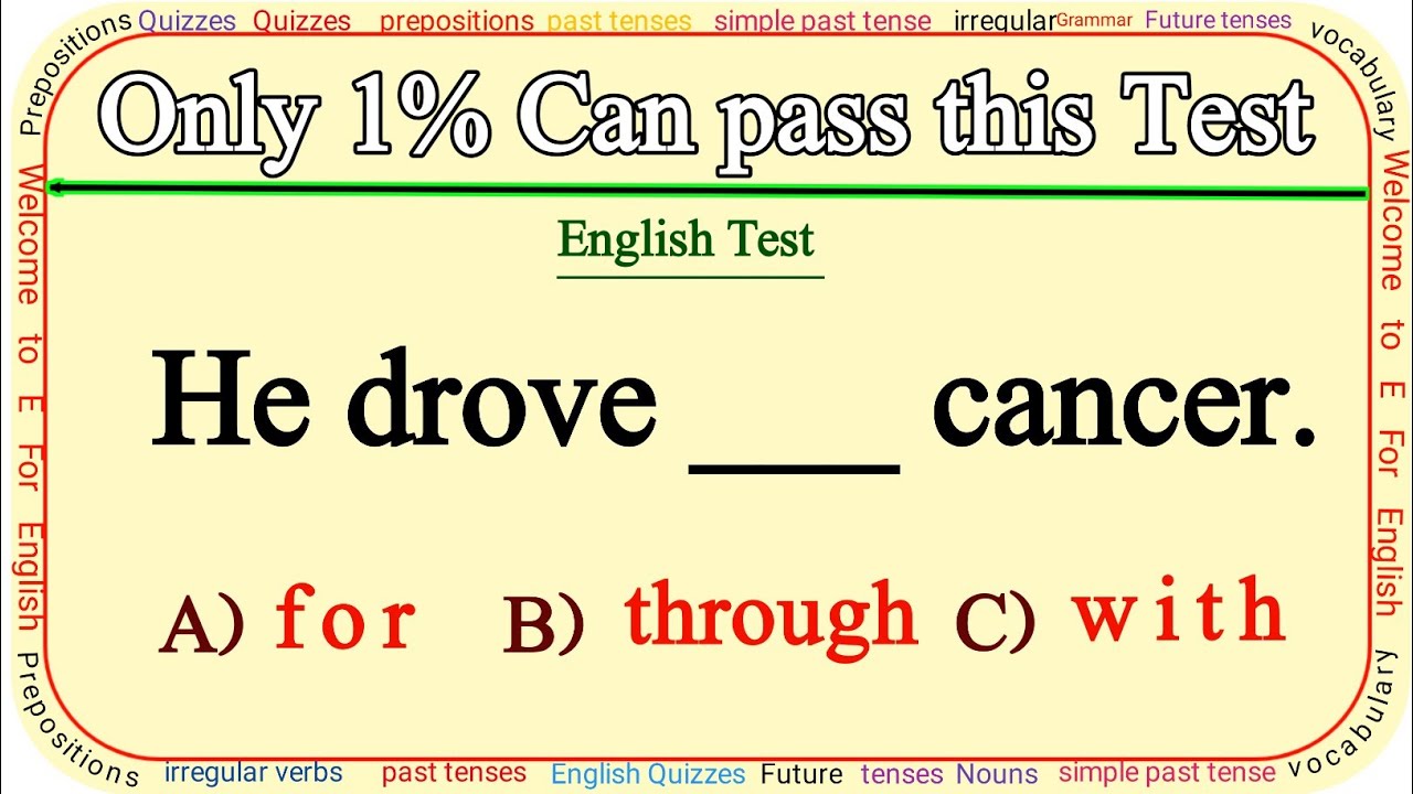 Mixed Grammar Test🌟 Only 1% Can Pass!