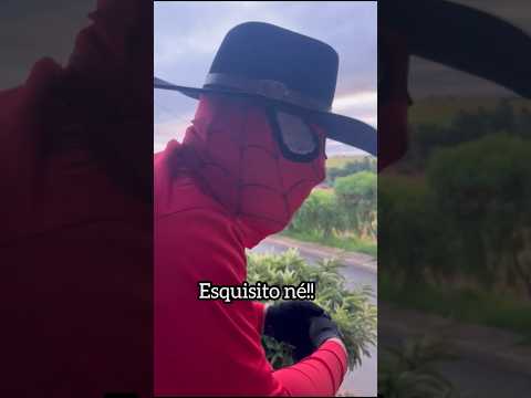 GORDO Aranha e Venonnnnnn Em Carambeí/Pr     #humor #comedia #engraçado #homemaranha #shorts #memes