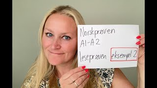 Norskprøven A1-A2 leseprøven eksempeltest