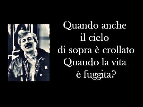 Francesco Guccini - Canzone per un'amica - In morte di S.F. - Testo
