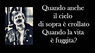 Francesco Guccini - Canzone per un&#39;amica - In morte di S.F. - Testo