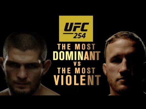 UFC 254: khabib vs Justin Gaehtji The most Dominant vs most violent I official trailer