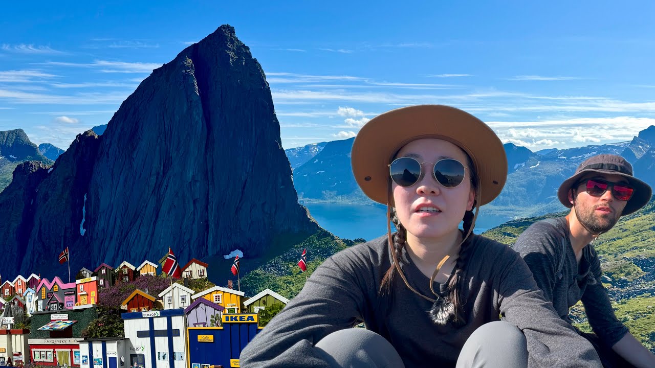 A duo embarks on a hiking adventure on Senja.