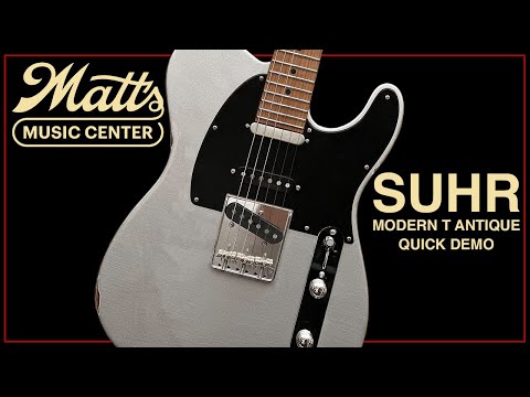 Matt's Music Center - Suhr Modern T Antique Firemist Silver Demo - Chris Bryant