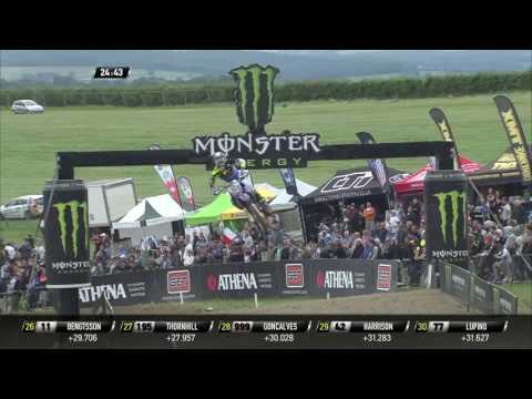 Tim Gajser passes Anotnio Cairoli FULLBACK MXGP of Great Britain MXGP race 1 - motocross