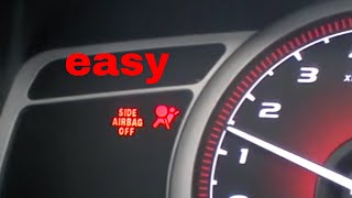 ⚡️How To Reset or Erase SRS  Airbag Light on Honda and Acura.