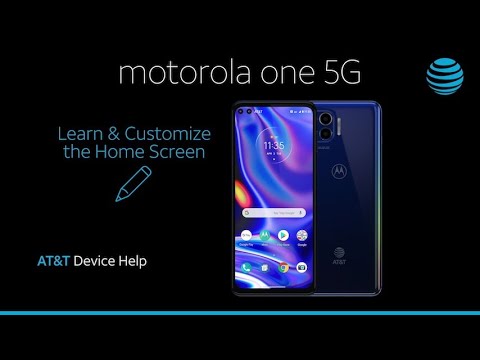 Learn and Customize the Home Screen on Your moto one 5G | AT&T Wireless