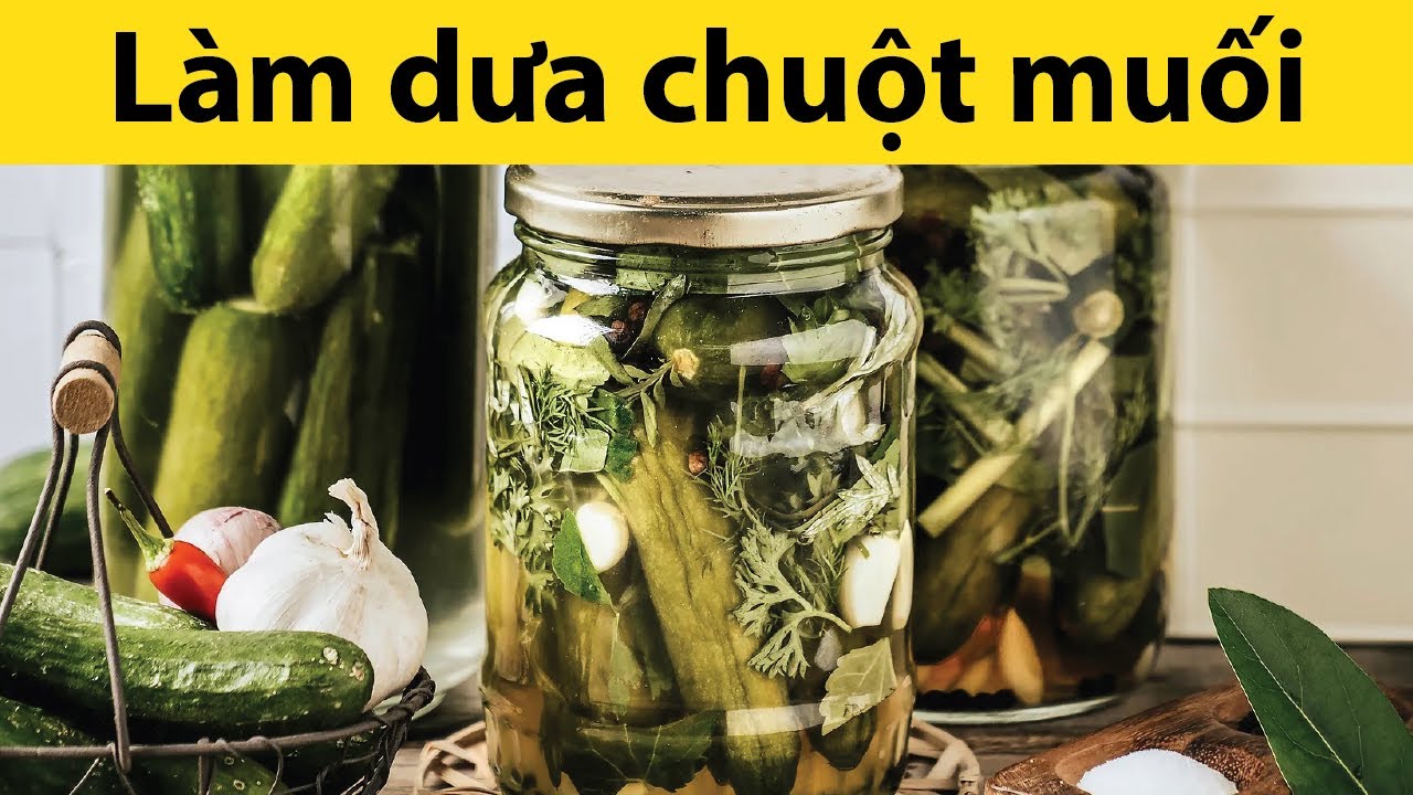 RECIPE "Làm dưa chuột muối" cùng với máy làm sữa chua và pho mát Kuvings KGC-712CB [Pickle Function]