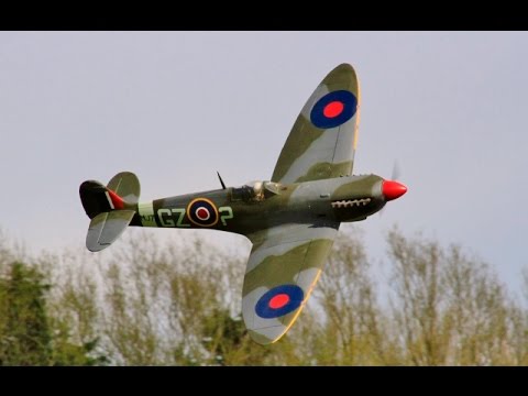 WW2 RC FIGHTERS DISPLAY - MULTIPLE AIRCRAFT FLYING AT LMA EAST KIRKBY MODEL SHOW - 2016