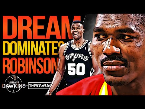Hakeem Olajuwon Abuses David Robinson x The SA Spurs In Game 6 Of 1995 WCF | VintageDawkins