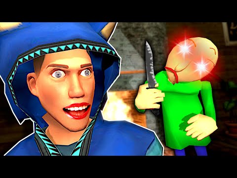 Hiding From Baldi in a Haunted Mansion! - Garry's Mod Gameplay