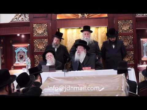Nadvorna Rebbe Visits New York - Sivan 5777