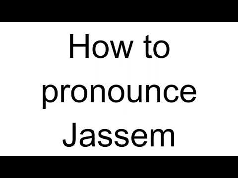 How to Pronounce Jassem (Arabic)