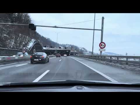 Tuesday Drive from Stans to Emmen 4K. 06.12.2025 - Enjoy and Relax