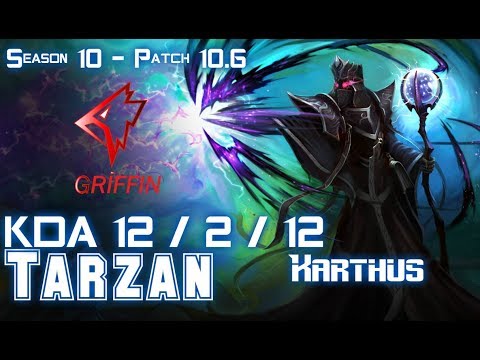 GRF Tarzan KARTHUS vs SYLAS Jungle - Patch 10.6 KR Ranked