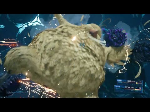 FAT CHOCOBO Summon Boss Battle | Final Fantasy 7 Remake