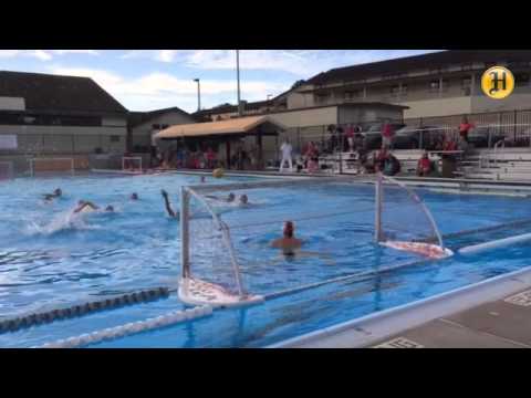 Goalie Liam Parrish blocks a shot for Salinas against Carmel Thursday