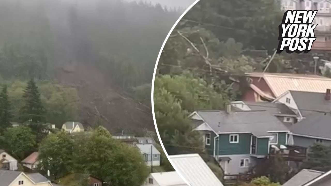 Landslide kills at least 1, forces evacuation of Alaska town after damaging homes
