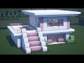 Minecraft🌸 How to Build a Large Modern House Tutorial #197
