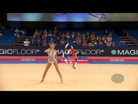 Adisa BJELIC (BIH) 2015 Rhythmic Worlds Stuttgart - Qualifications Ribbon