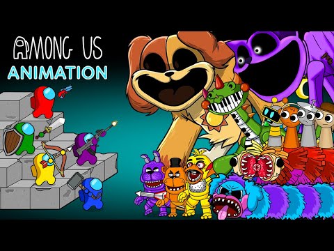 어몽어스 Among Us vs All Bosses Zombies Compilation 4 ANIMATION