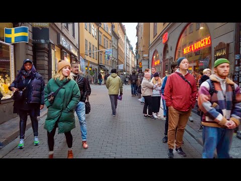 Friday Afternoon Walk in Stockholm, Sweden 2020 - 4K 60FPS