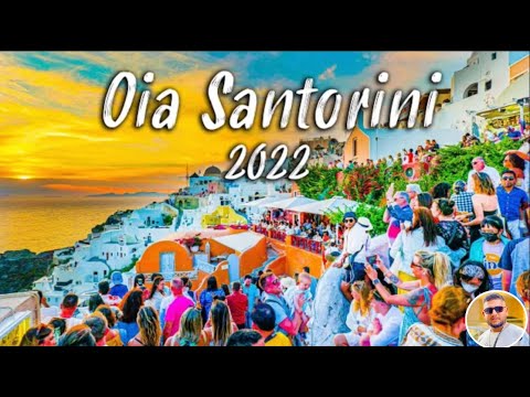 4k walk thira(santorini) ||Sunset Oia view ||beautiful island Greece @Mr Sandhu Vlogs