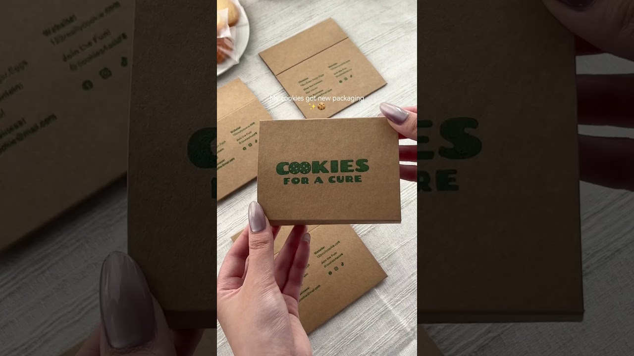 DIY Cookie Box Branding: How to Use a Custom Stamp  #smallbiz #branding