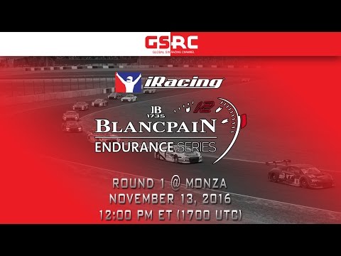 iRacing Blancpain Endurance Series - 2016 Season 4 - Round 1 - Monza