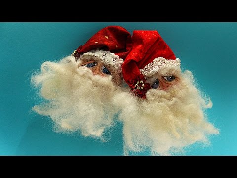 Ustream Rebroadcast: Santa Ornament Rubber Stamp Face with Barb Owen - HowToGetCreative.com