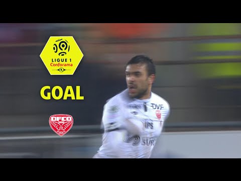 Goal Oussama HADDADI (45' +1) / RC Strasbourg Alsace - Dijon FCO (3-2) / 2017-18