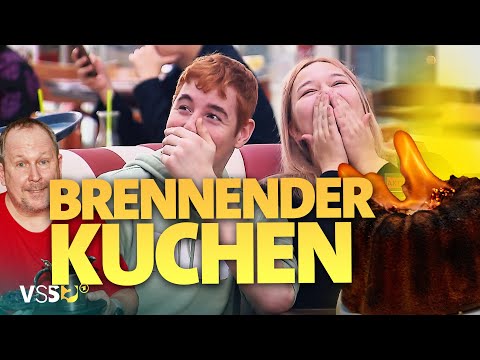 Flammen + Kuchen = Flammkuchen. Wenn Speisekarten zu wörtlich genommen werden! | Verstehen Sie Spaß?