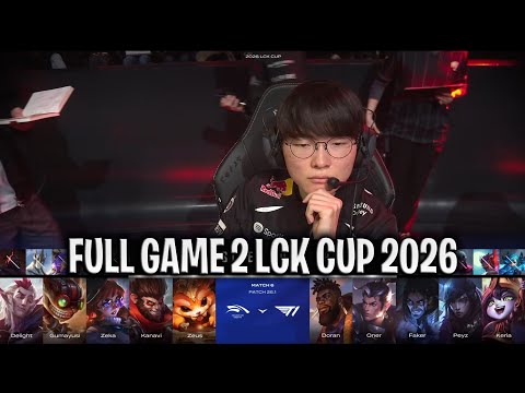 T1 vs HLE GAME 2 LCK CUP 2026 W1D3 | T1 vs HANWHA LIFE G2 LCK 2026
